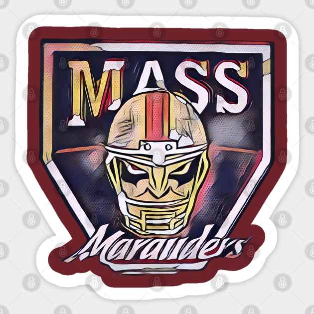 Massachusetts Marauders Football Sticker by Kitta’s Shop